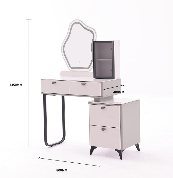 Makeup Dressing Table with Chair and Lightning Mirror