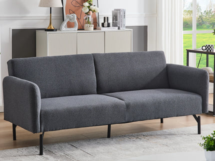 Oslo 3 Seater Dark Grey Sofa Bed With Metal Frame